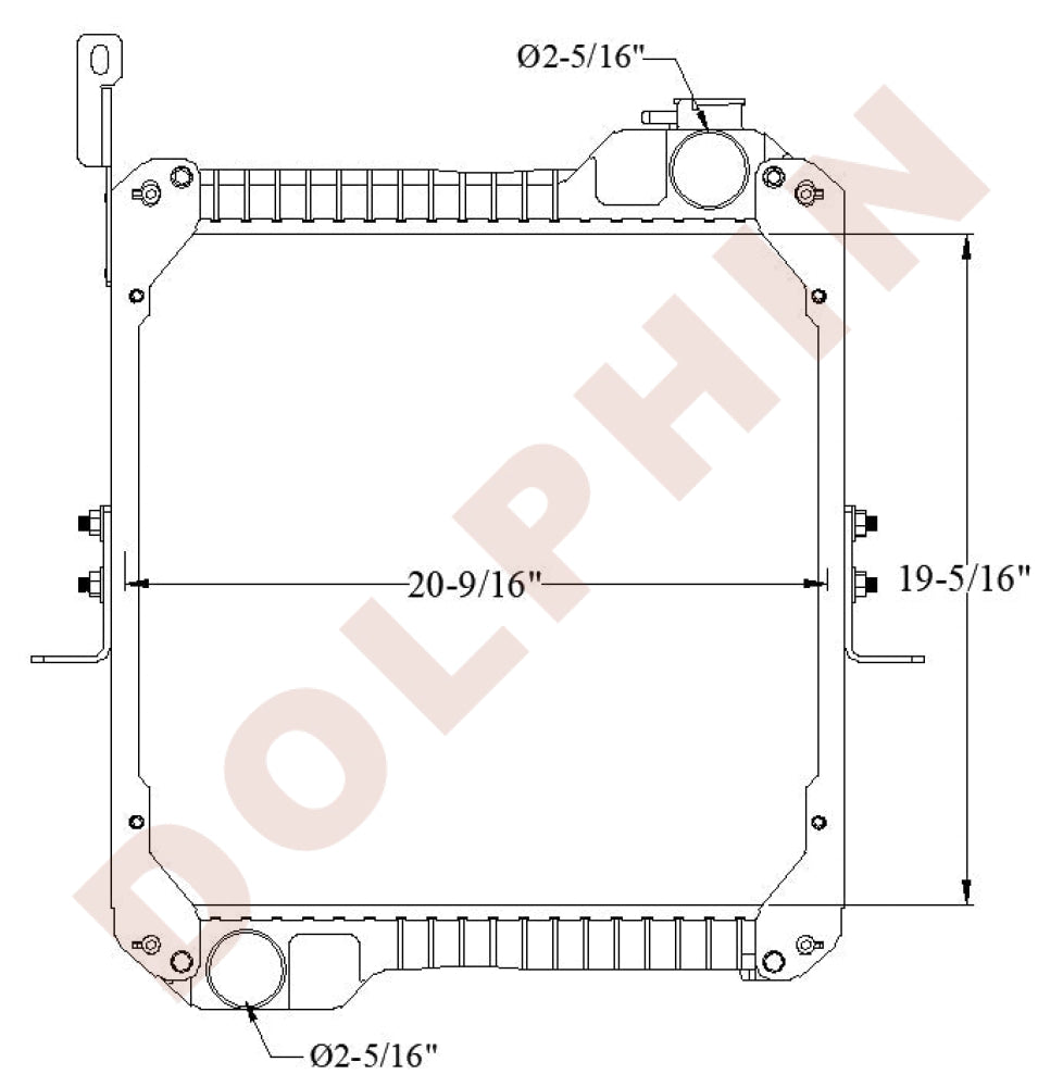 JCB Radiator 19 5/16