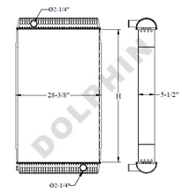 VOLVO RADIATOR - 44-1/16 x 28-3/8 x 5-1/2"
