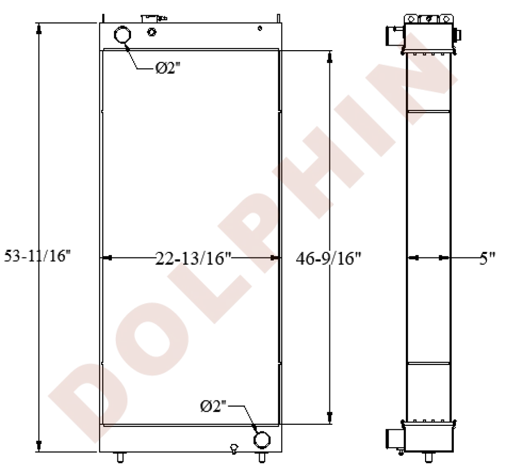 Kobelco Radiator - 46 9/16’ X 22 13/16’ 4 15/16’ Radiator