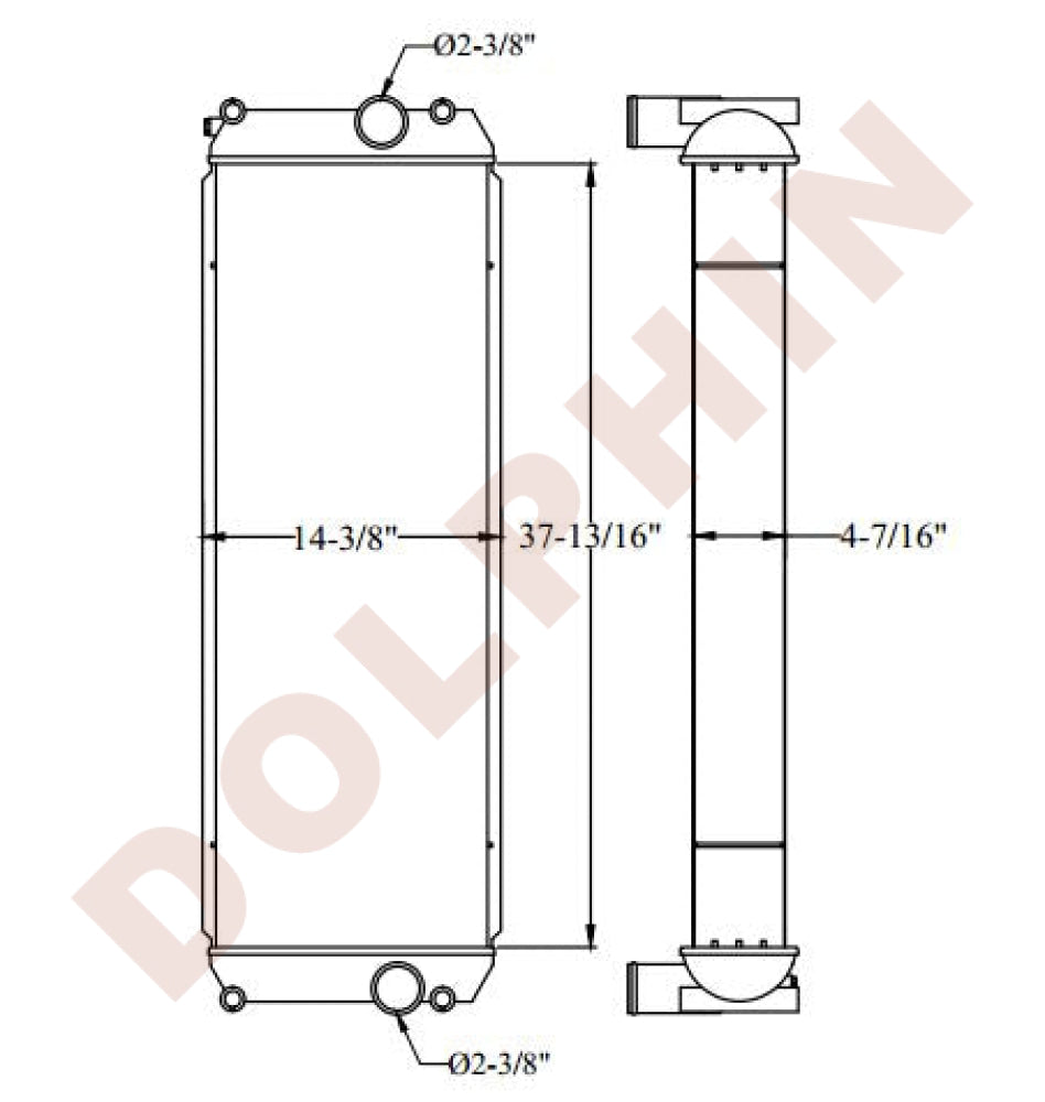 Volvo Radiator - 37’ 13/16’ X 14 3/37’ 4 7/37’ Radiator