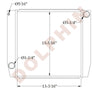 JCB Radiator - 8008 CTS - 13 3/16