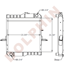 Nissan Radiator Ud 23-5/8 X 3-3/8 2-3/8 Radiator
