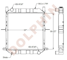 NISSAN Radiator - ALTEON 13 CV - 18 1/2’’ x 19’’ x 1 3/4’’ Radiator