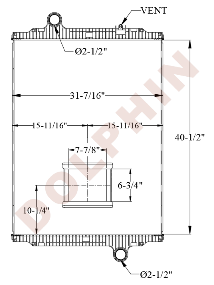 PETERBILT Radiator (2009-2012) 40 1/2