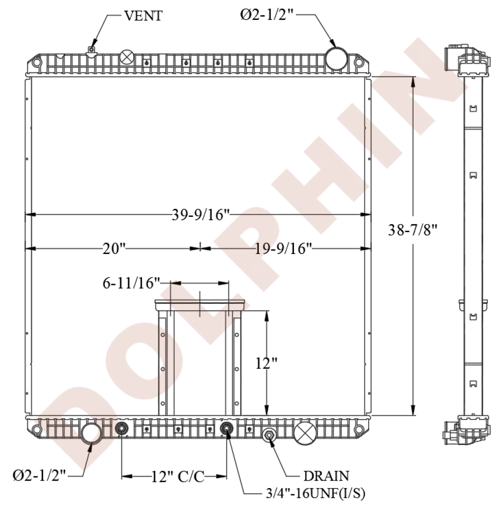 FREIGHTLINER Radiator (2008-) 38 7/8