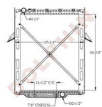 Mack Radiator - Chu Chn Series & Gu Granite Volvo Vhd (2008-2015) 39-3/8 X 35-1/4 2-1/8 Radiator
