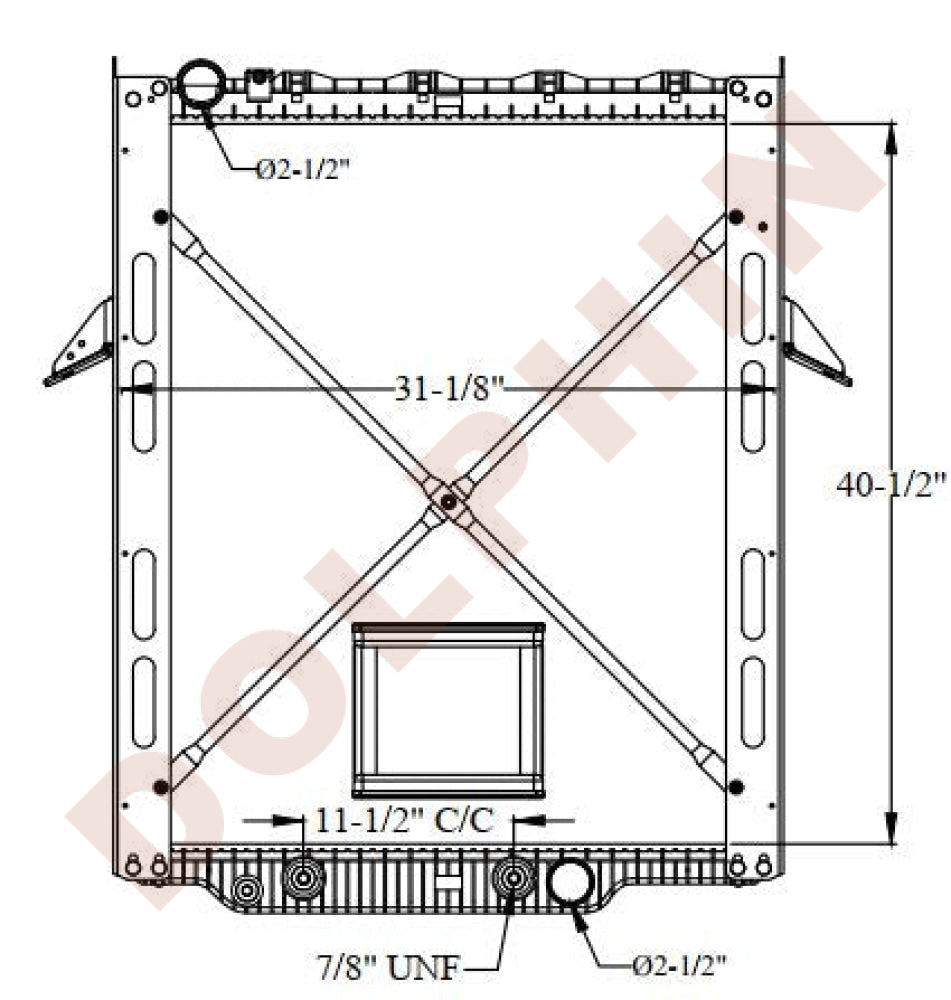 Mack Radiator - Gu Granite (2006-2016) 39-3/8 X 35-1/4 2-1/8 Radiator