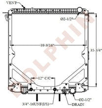 Freightliner Radiator - Cascadia (2014-2015) 35-3/4 X 39-9/16 2-1/8 Radiator