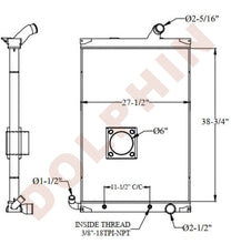 Mack Radiator - Mru Series (2010-2007) 38-3/4 X 27-1/2 2-1/8 Radiator