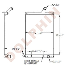Mack Radiator - 7052R (2010-2007) 38-3/4 X 27-1/2 2-1/8 Radiator