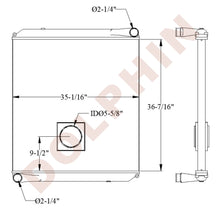 Autocar Radiator - Wx 2010 & Newer Newer Acx Models 36 7/16’’ X 35 1/16’’ 2 1/8’’