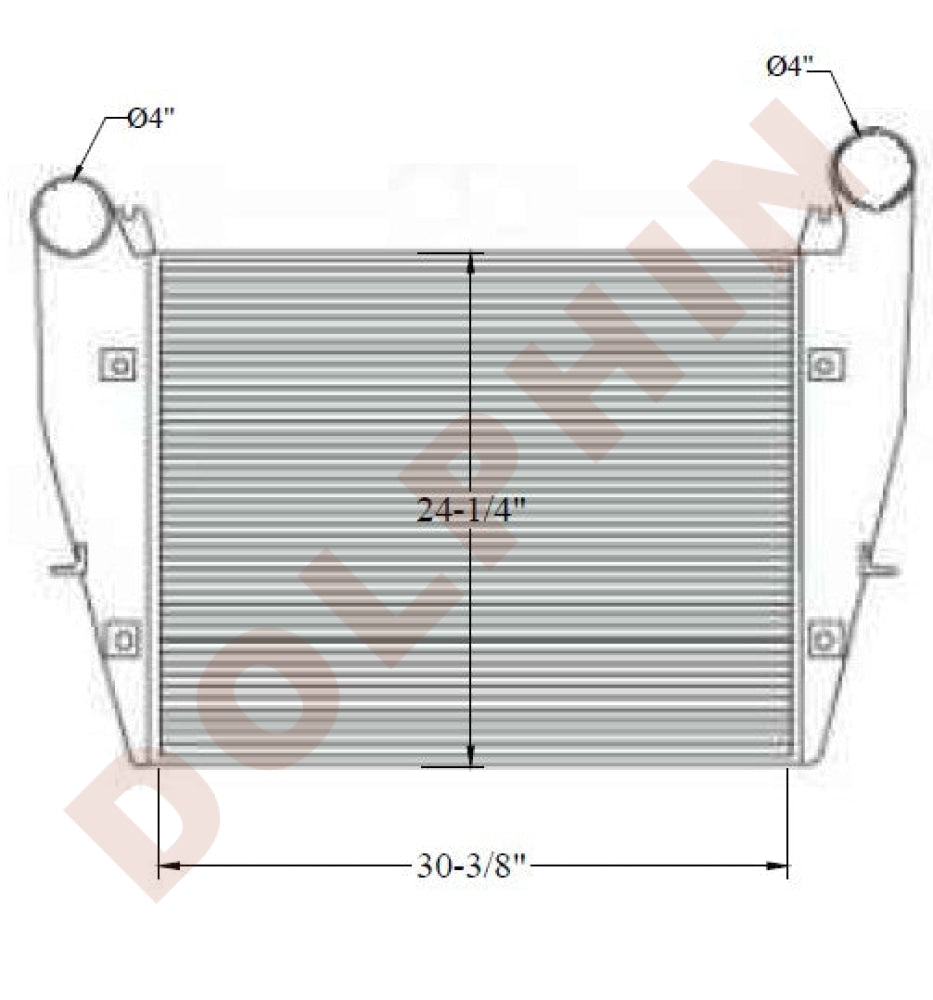 Mack Charge Air Cooler - Cv500 Cv700 Dm600 Series Rd600S Rd600Sx (1987-2007) 30-3/8 X 24-1/4 1-15/16