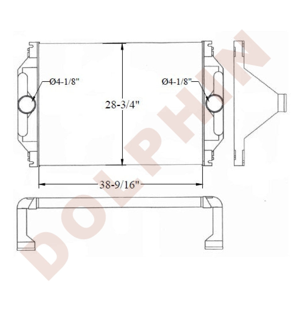 Western Star Charge Air Cooler - 4900 Series (2001-2011) 38-9/16 X 28-3/4 2-3/8 Charge Air Cooler