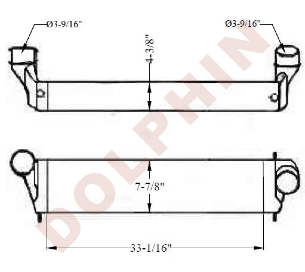 INTERNATIONAL CHARGE AIR COOLER, Navistar (2014 & Newer) - 33-1/16