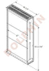 LOCO CORE 10 Row Mechanical Bonded Radiator Core - 83 11/16