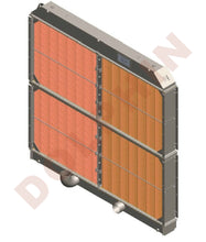 Generator Radiator, CUMMINS QSK60 GAS , Overall Size : 90-1/2 x 90 x 17"