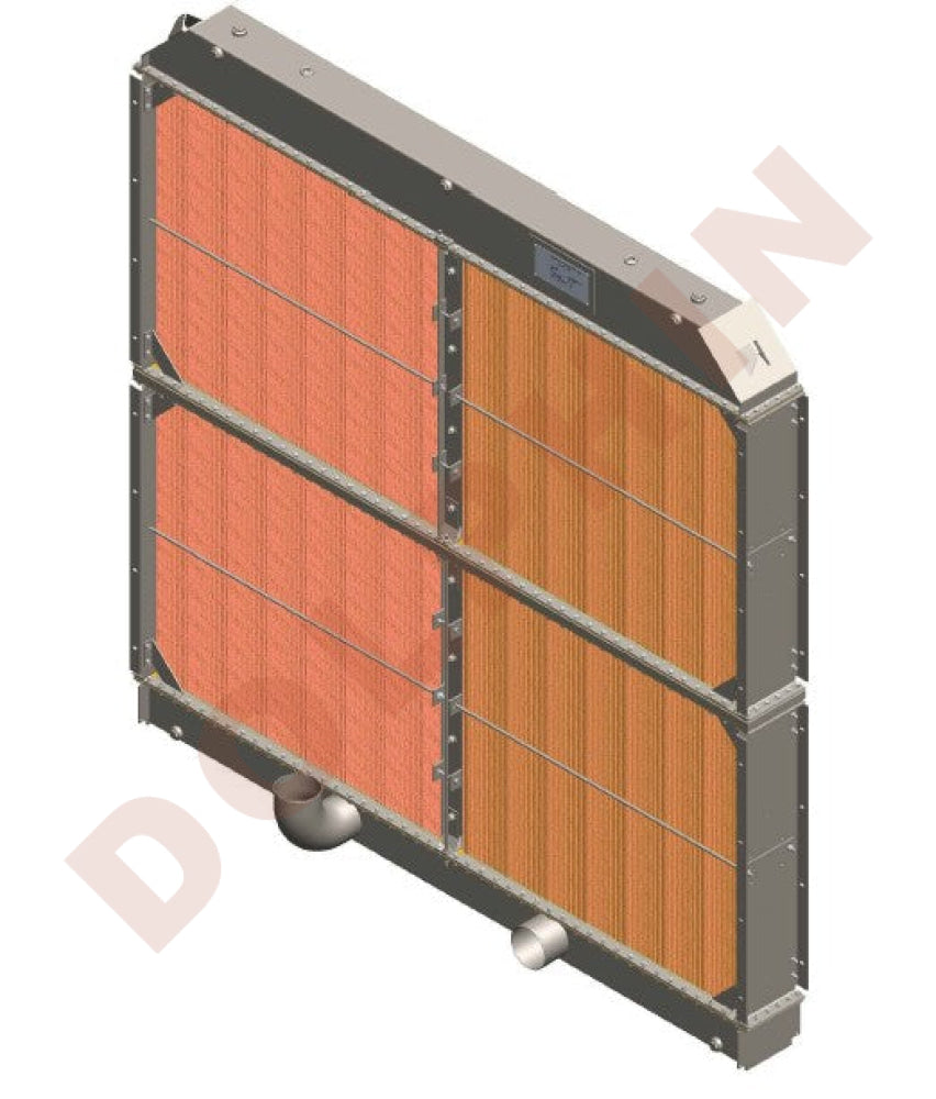 Generator Radiator, CUMMINS QSK60 GAS , Overall Size : 90-1/2 x 90 x 17