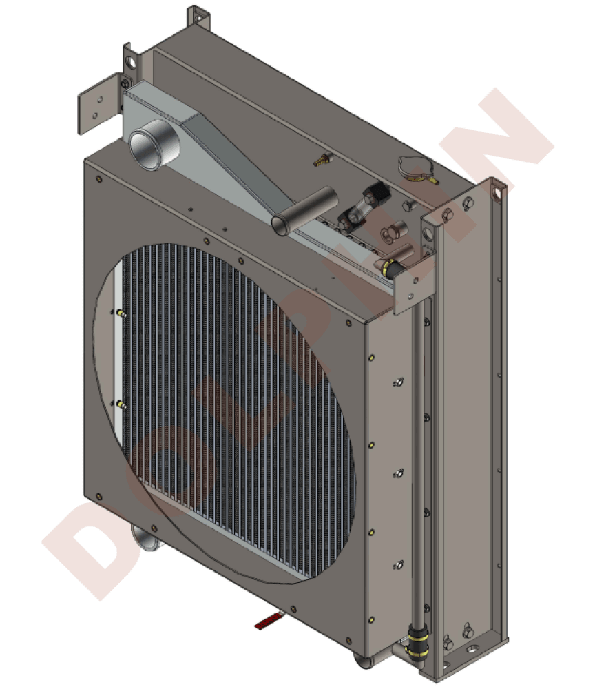 Cummins Generator Qsb7 G3 G4 G5 Over All Size: 46 X 36-1/2 14-5/8 Combi Cooler