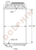 PERKINS Radiator - Perkins, Caterpillar, 4TA, C4.4, C4.4XQ100 - 27 3/16
