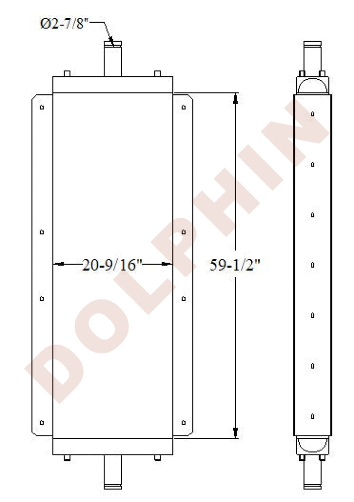 Radiator - 59 1/2’’ x 20 9/16’’ x 5 1/2’’ - Radiator