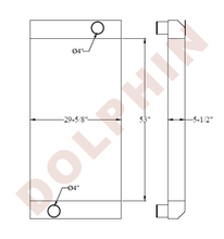 Caterpillar Cat C18 - 53 X 29-5/8 5-1/2 Radiator