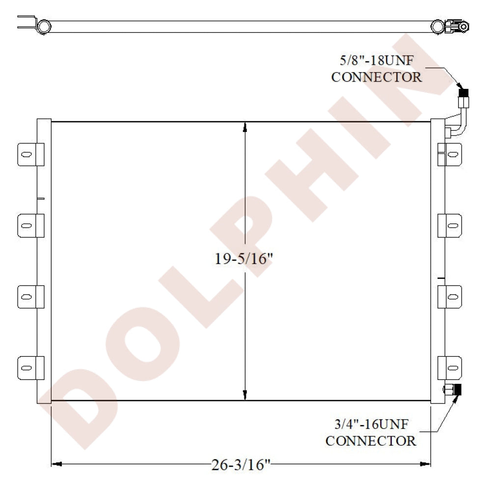 CONDENSER 26 3/16’’ x 19 5/16’’ x 13/16’’ Condenser