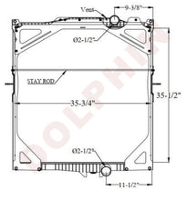 VOLVO RADIATOR (1996-2007) 35-1/2 x 35-3/4 x 2-1/8"
