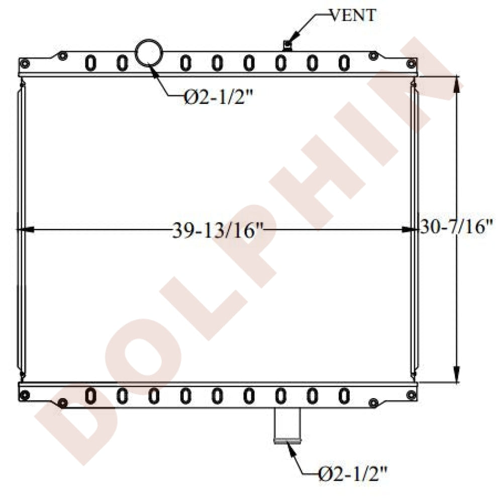 PETERBILT RADIATOR - 382 MODEL (2011-2012) 30-7/16'' x 39-11/16'' x 2-1/8''