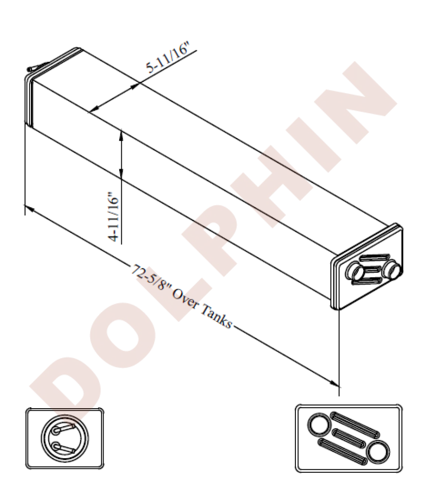 CATERPILLAR RADIATOR, 71-1/16