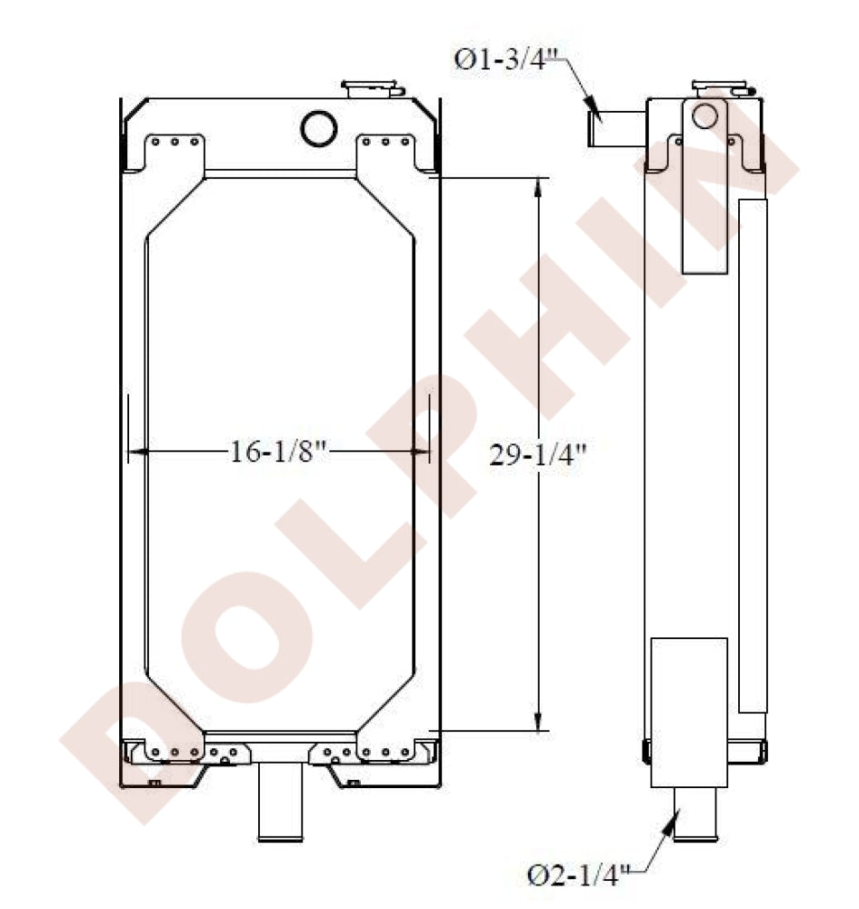 CATERPILLAR RADIATOR - 29-1/4 x 16-1/8 x 4-1/8