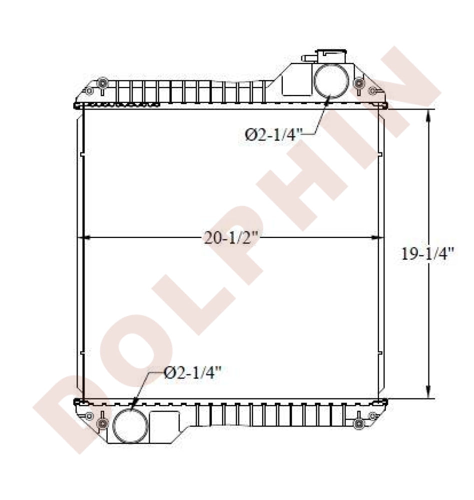 JCB RADIATOR - 19-1/4 x 20-1/2 x 4’’ Radiator