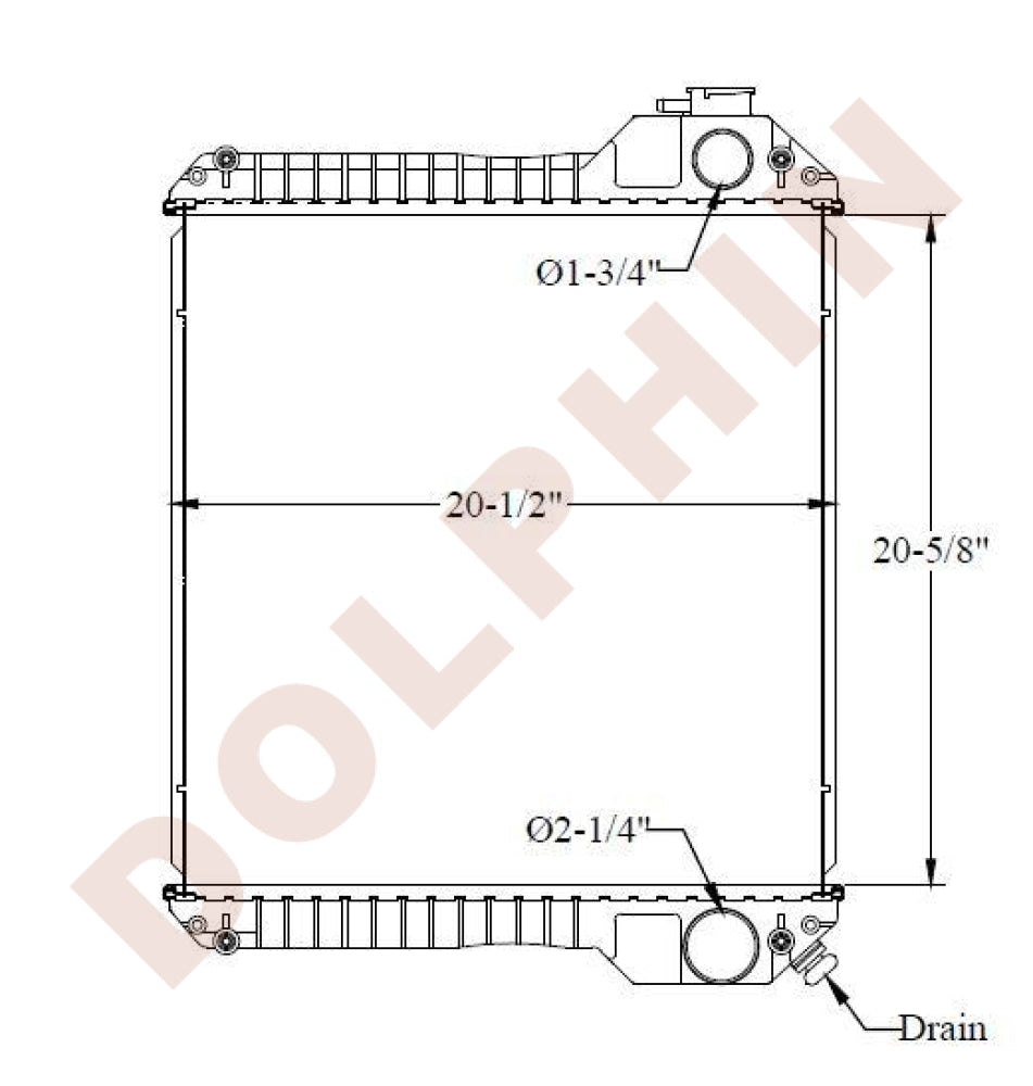 JCB RADIATOR - 20-5/8 x 20-1/2 x 4