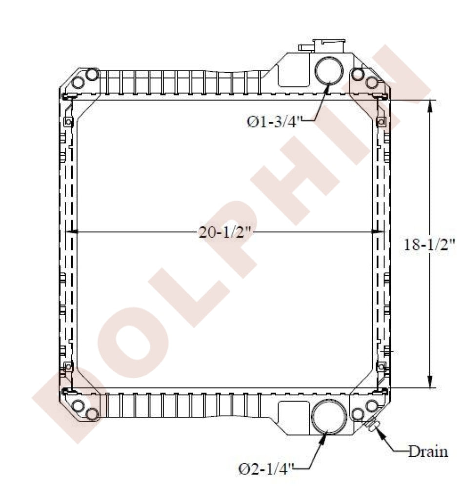 CASE RADIATOR - 18-1/2 x 20-1/2 x 4