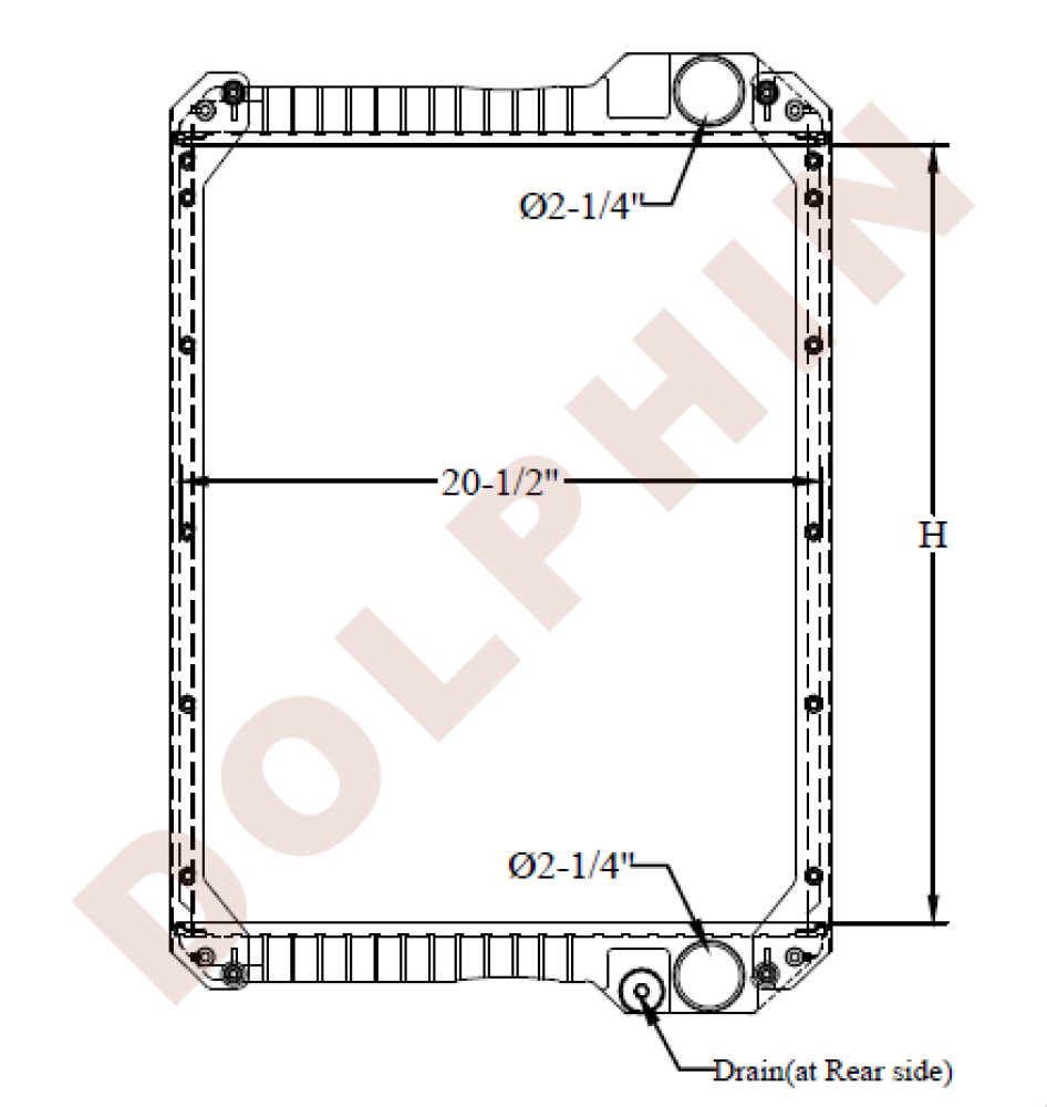 JCB RADIATOR - 25-1/8 x 20-1/2 x 4’’ Radiator