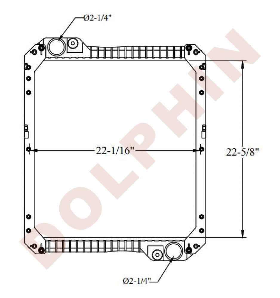 JCB RADIATOR - (CONSTRUCTION 540 FS PLUS, 540) 22-5/8 x 22-1/16 x 4