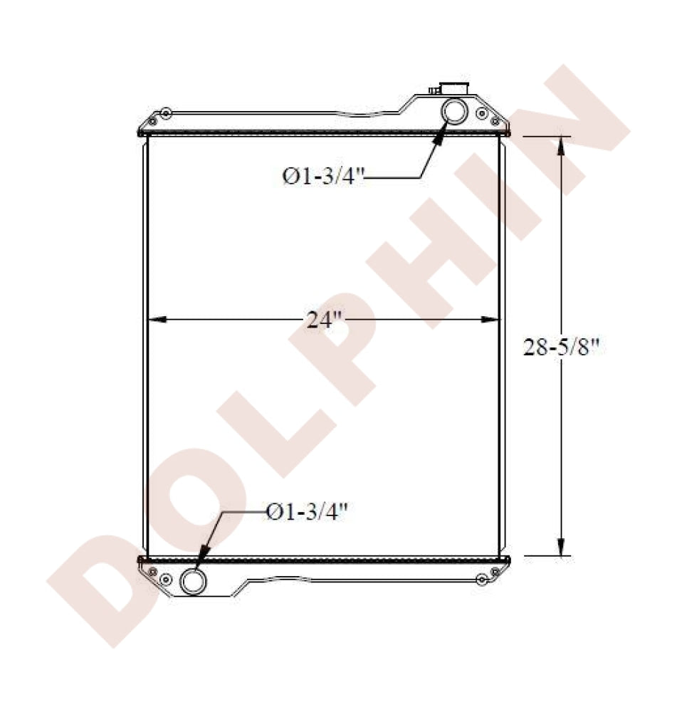 CATERPILLAR RADIATOR - 28-5/8 x 24 x 4