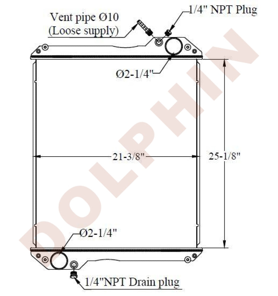 CASE RADIATOR - 25-1/8 x 21-3/8 x 4
