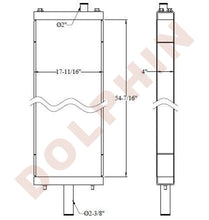 KOMATSU RADIATOR - Excavator PC2000-8 54-3/8’’ x 16-15/16’’ x 4’’ Radiator