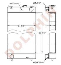 KOMATSU RADIATOR - 40-5/8" x 17-5/8" x 4"