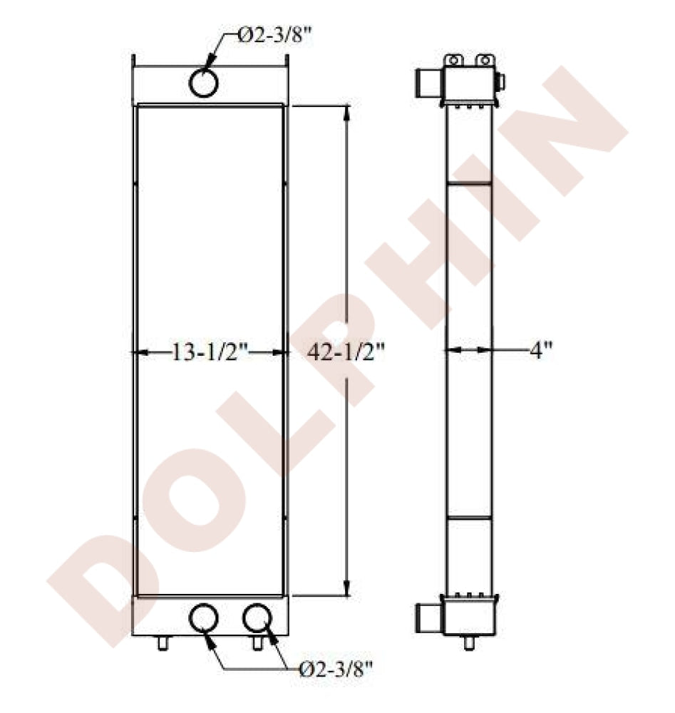 HITACHI RADIATOR - 42-1/2