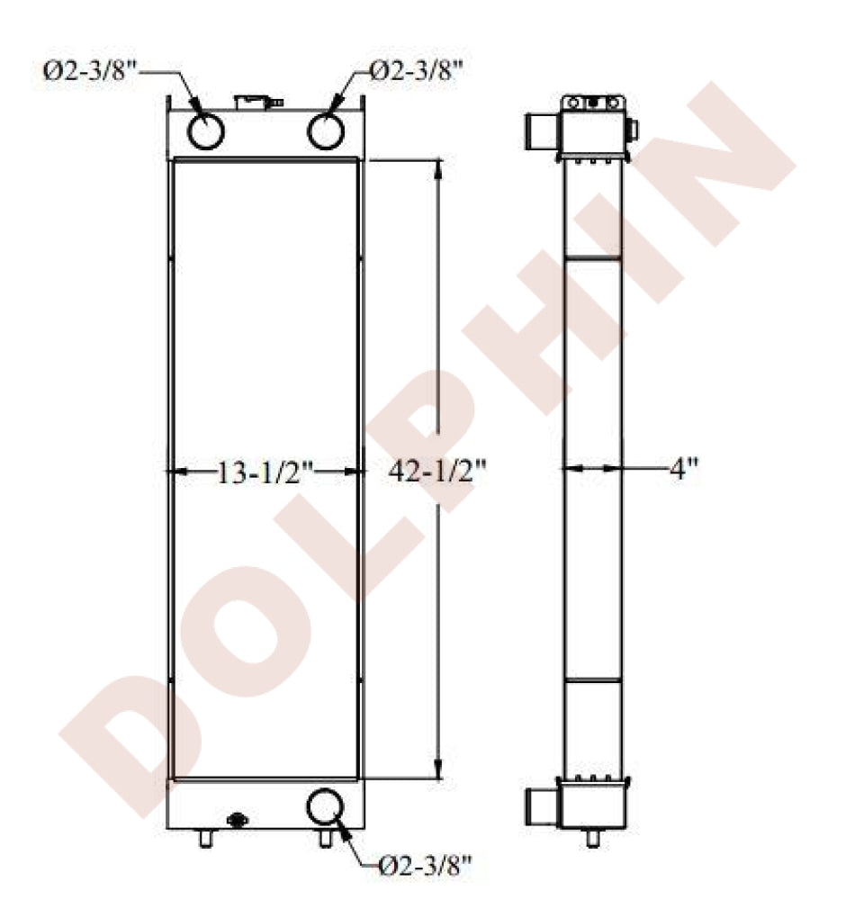 HITACHI RADIATOR - 42-1/2