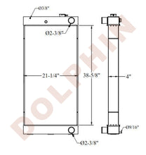 KOMATSU RADIATOR - 38-5/8 x 21-1/4 x 4"