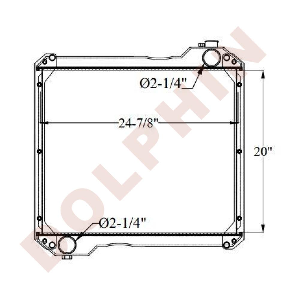 CATERPILLAR RADIATOR - 20 x 24-7/8 x 4