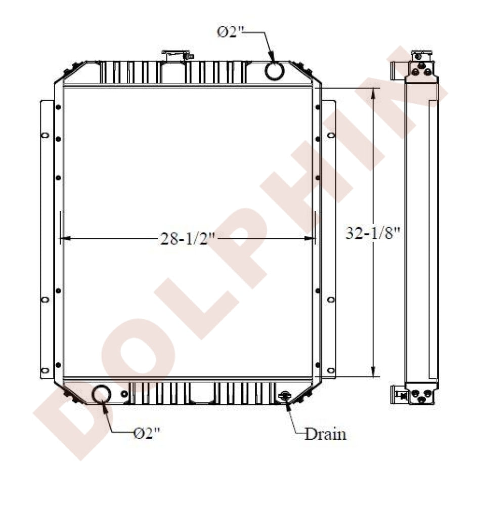 KOMATSU RADIATOR - 32-1/8