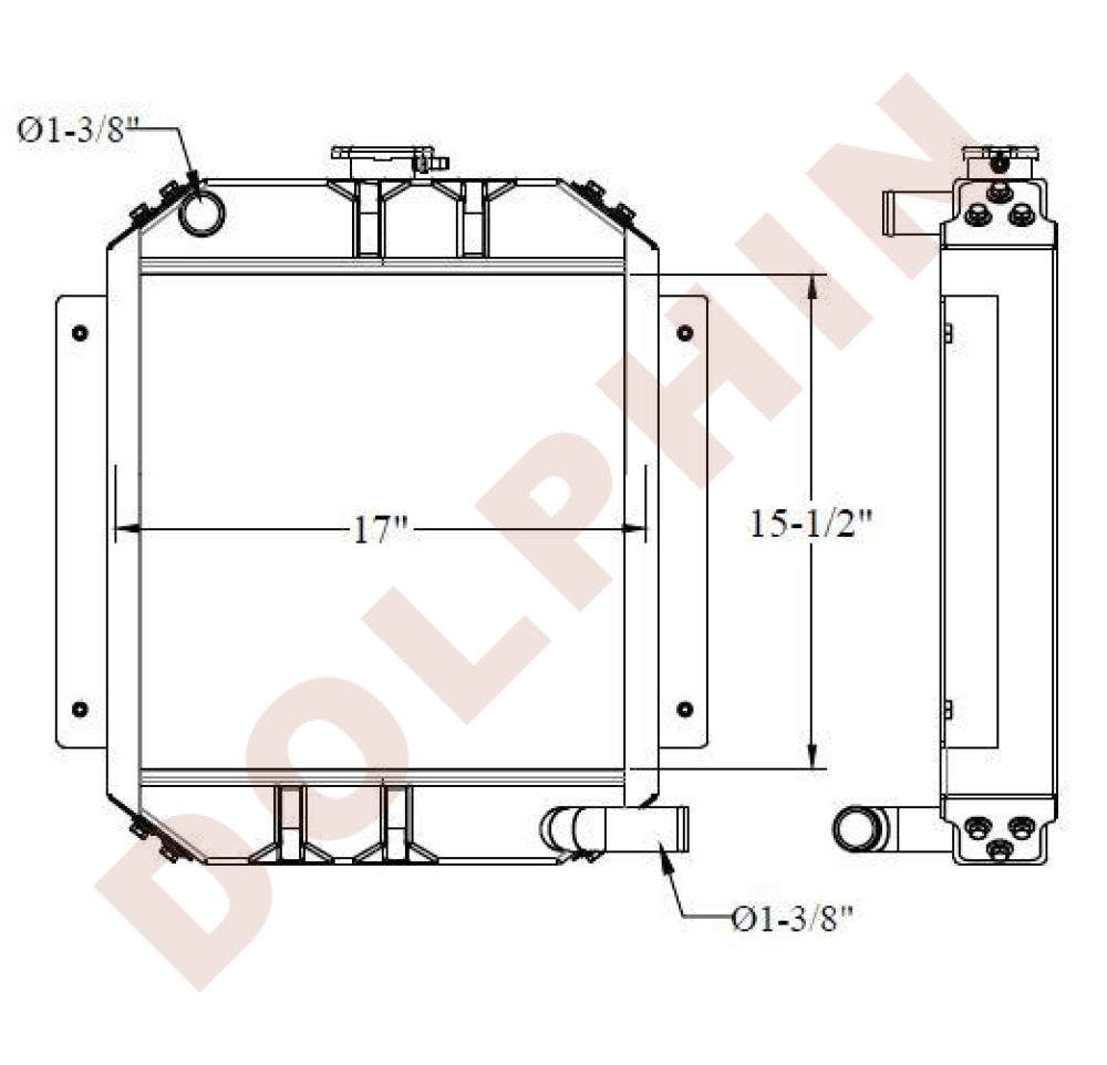 KOMATSU RADIATOR - 15-1/2