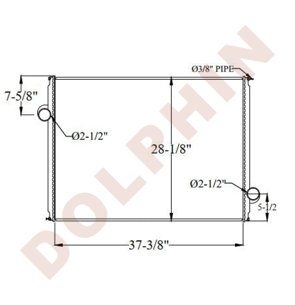 FORD RADIATOR - 9500 Series (1996-1998) 37-3/8 x 28-1/8 x 1-3/4