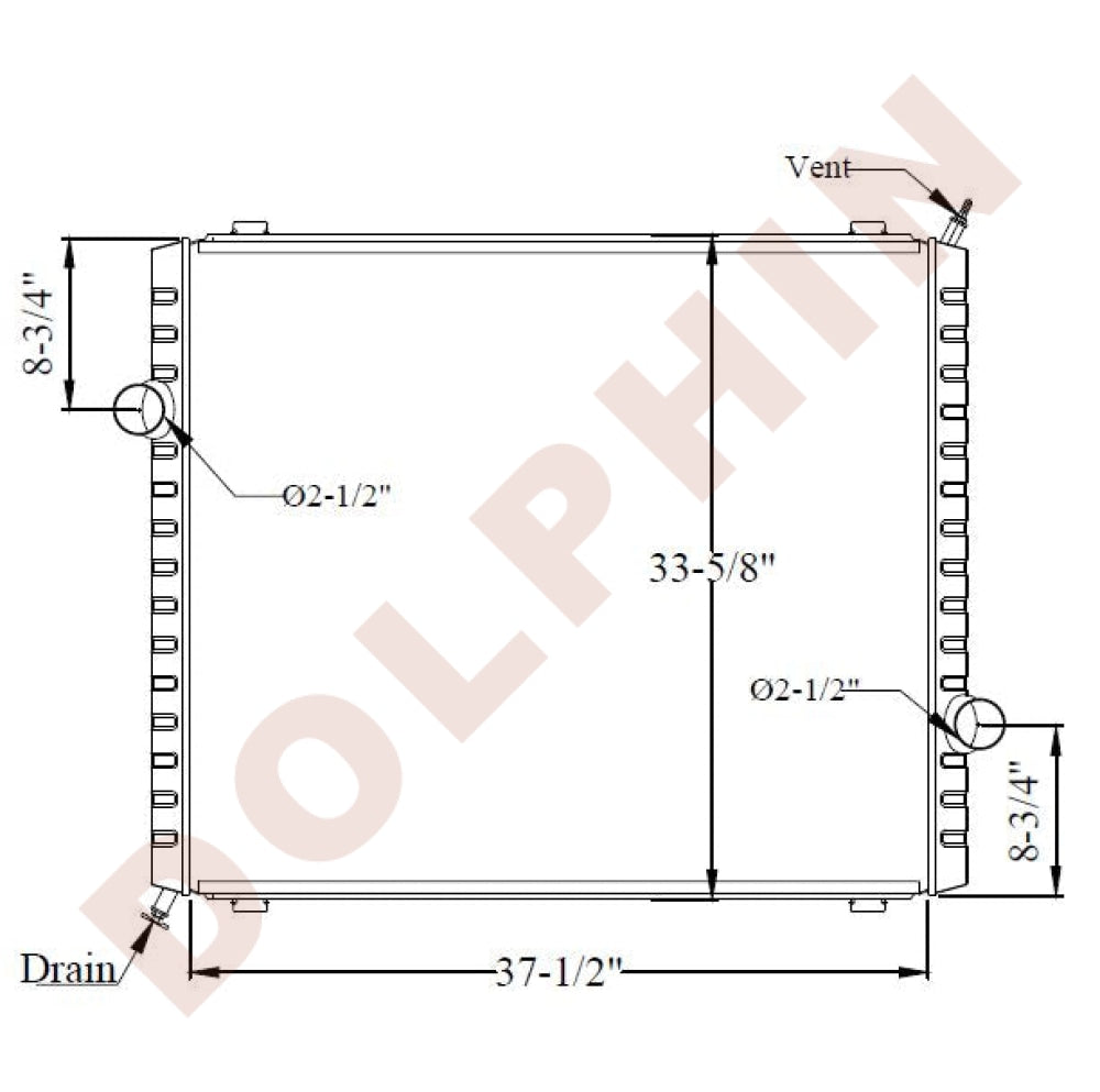 KENWORTH RADIATOR - T800 (1997-2007) 37-1/2