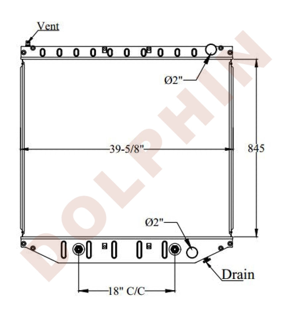 FREIGHTLINER RADIATOR -STAR L/ LT7500 (2008-2012) 33-1/4 x 39-5/8 x 2-1/8”