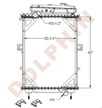 KENWORTH RADIATOR - T300 (1982-2010) 40'' x 28-3/4'' x 2-3/8''