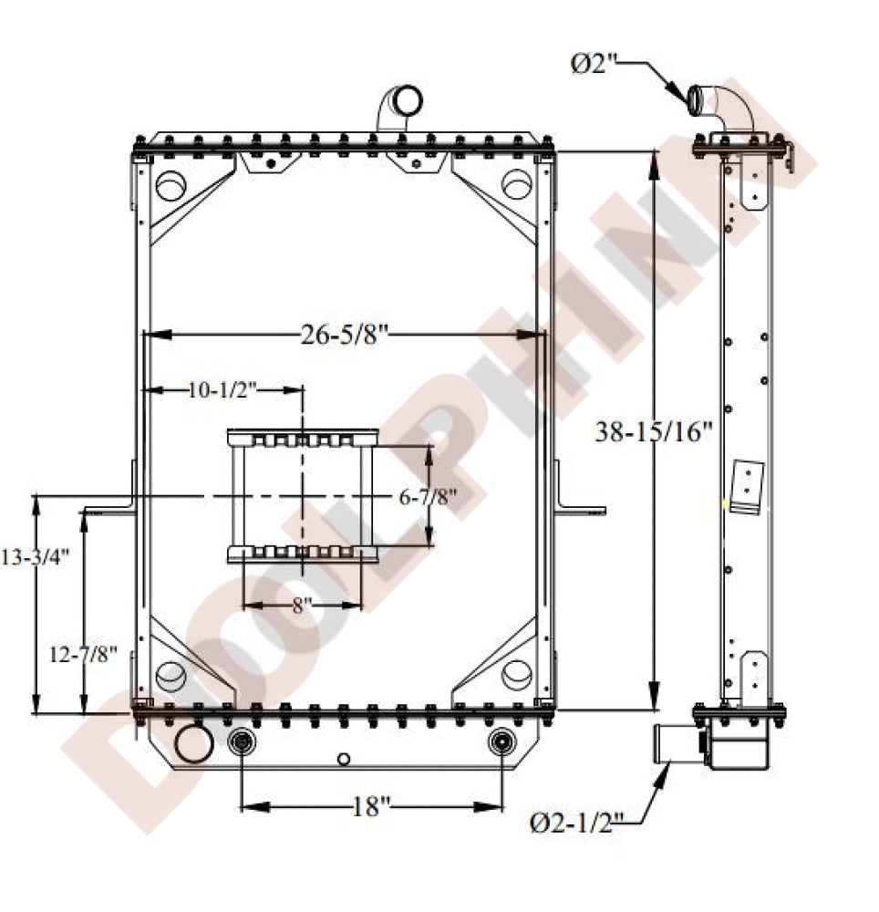 MACK Radiator (2000-2007) 38 15/16
